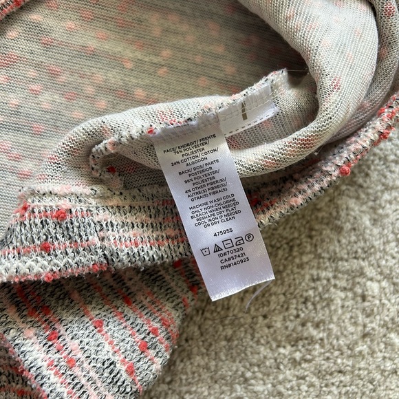 LOFT Gray and Pink Textured Dress, size 4 - Picture 7 of 7